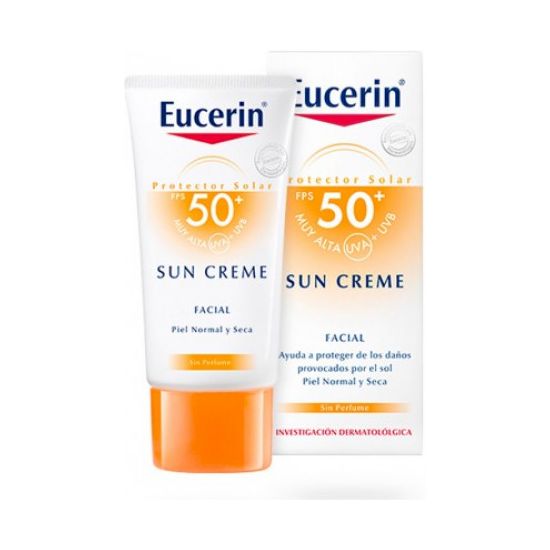 Eucerin sun crema facial f50 piel sensible 50ml