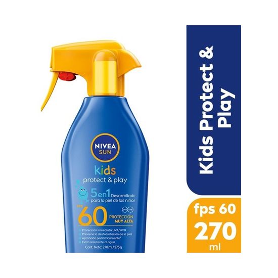 Nivea Sun Protector Solar Protect & Play Fps 60 270 ml Gatillo