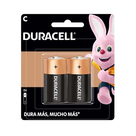 Duracell Pilas Alcalinas C Mediana 2 unidades