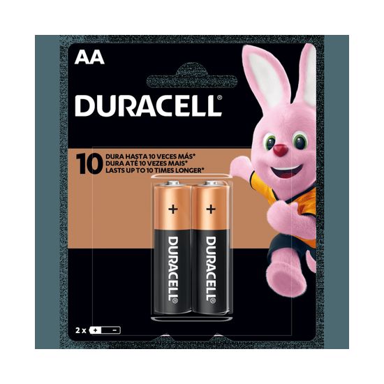 Duracell Pila Alcalina AA 2 unidades en Blister