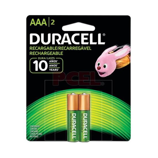 Duracell Pila Recargable AAA 2 unidades