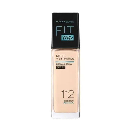 Maybelline Base Maquillaje Fit Me Matte+Pore Fdn 112