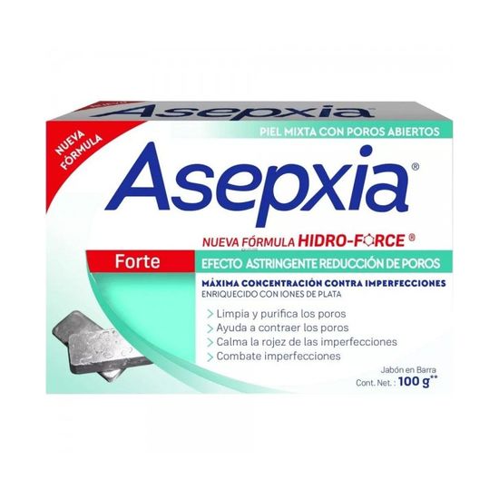 Asepxia Jabon De Tocador en Barra 100 gr Hf Forte