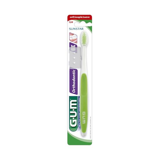 Gum cepillo dental ortodoncia 4h suave 124md