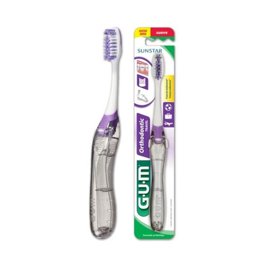 Cepillo Dental Ortodoncia Gum Estuche Viajero