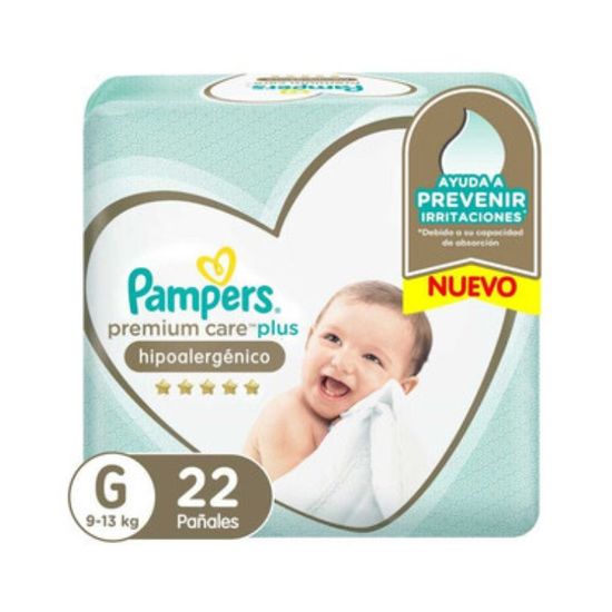 Pampers Pañales Premium Plus Care Grande 22 unidades