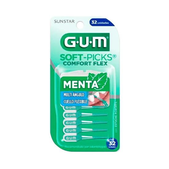 Gum Soft Picks Comfort Flex Menta 32 Unidades