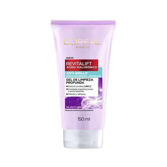 Gel de limpieza revitalift acido hialurónico 150 ml