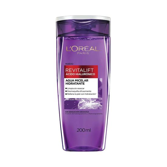 Agua Micelar L'Oreal Paris Revitalift Acido Hialuronico 200 ml