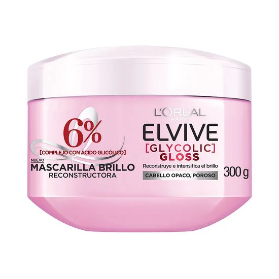 Elvive Crema Tratamiento Glycolic Gloss 300 ml