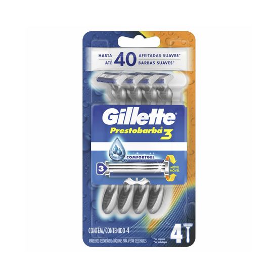 Gillette prestobarba3 máquinas para afeitar desechables 4