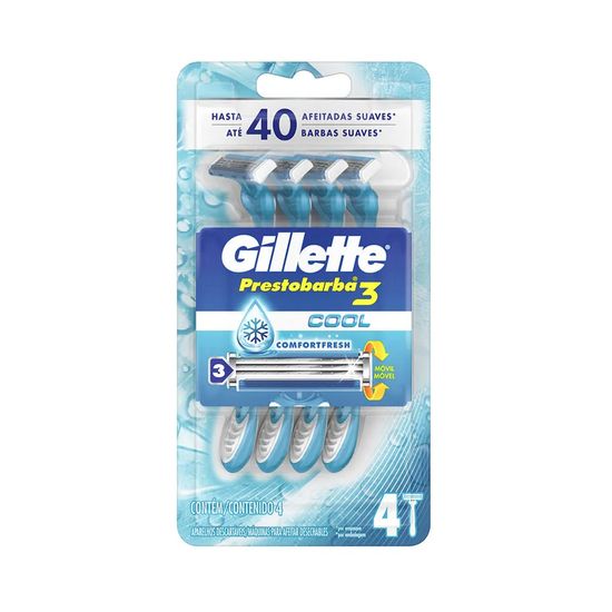 Gillette Prestobarba Hombre Cool 3 Hojas 4 U