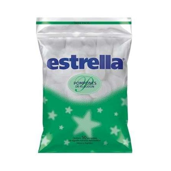 Estrella pompones de algodon 50 unidades