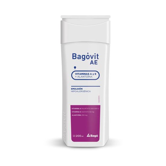 Bagovit AE emulsión hipoalergénica con vitamina A 200 ml