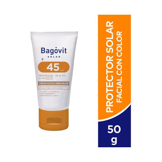 Bagovit Protector Solar Crema Facial Color Fps45 50 ml