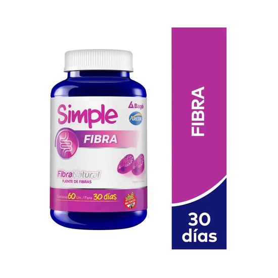 Simple Suplemento Dietario 60 unidades Fibra