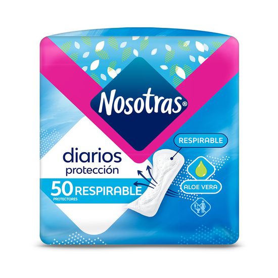 Nosotras Protectores Diarios Respirable 15 Aloe Vera