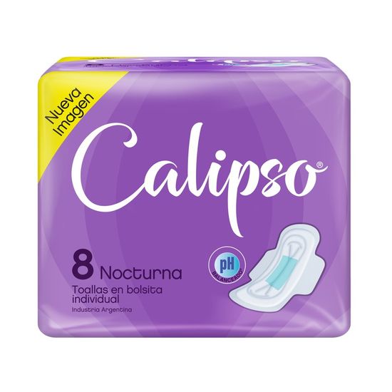 Calipso Toalla Higiene Nocturna 8 unidades Calendula