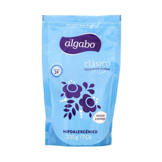 Algabo desodorante en polvo celeste 200 gr doypack