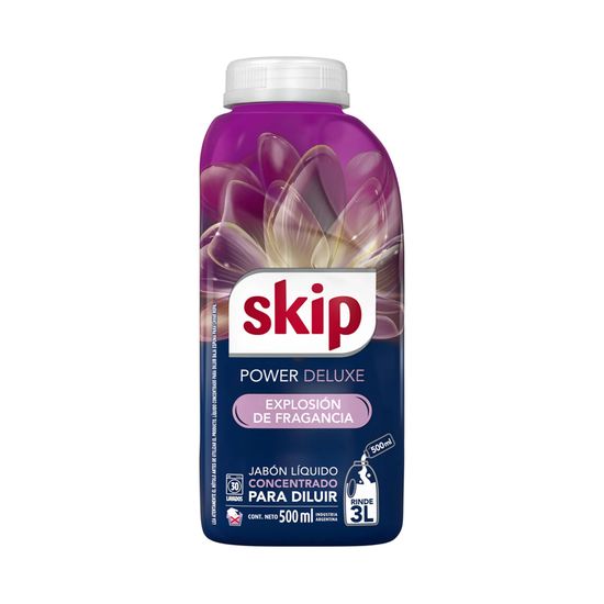 Jabon Liquido Skip Power Deluxe botella 500 ml