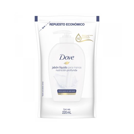 Dove jabon liquido beauty cream wash repuesto 220 ml