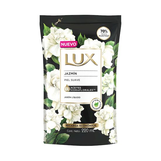 Lux jabon liquido 220 ml doy pack jazmin