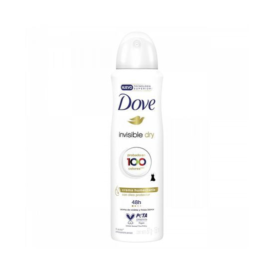 Dove desodorante aerosol invisible dry vegan 150 ml