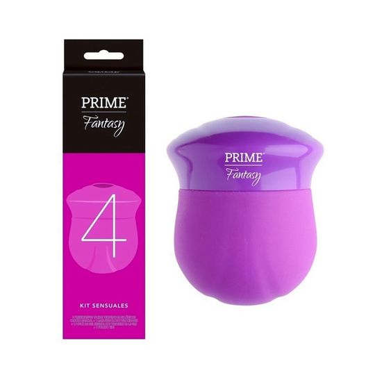 Prime Kit Sensual Fantasy 4 -Masajeador  3 Preservativ  Gel