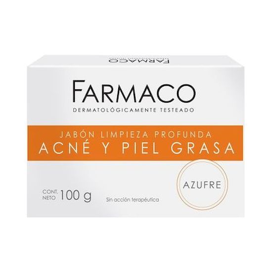 Farmaco jabon limpieza profunda azufre 100 gr