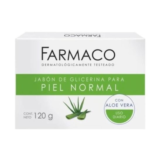 Farmaco jabon glicerina 100 gr aloe vera