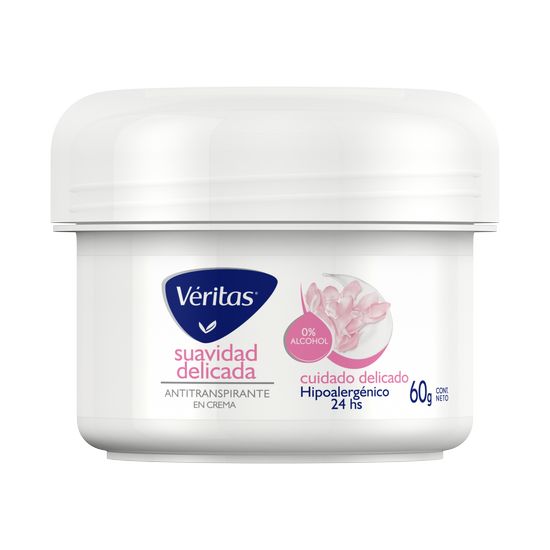 Veritas desodorante antitranspirante crema 60 gr suavidad delicada