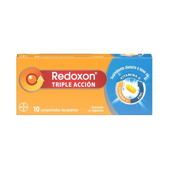 Redoxon triple acc 1gr 10 comprimidos recubiertos