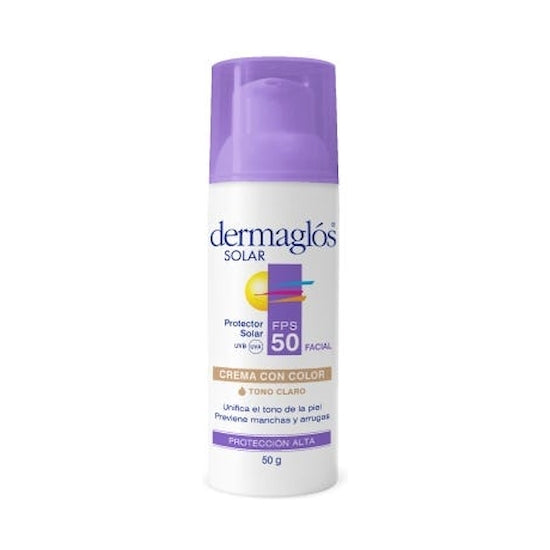 Dermaglos fps50 facial dermo tono claro crema 50 gr