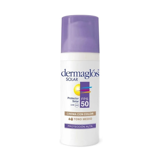 Dermaglos fps50 facial dermo tono medio crema 50 gr