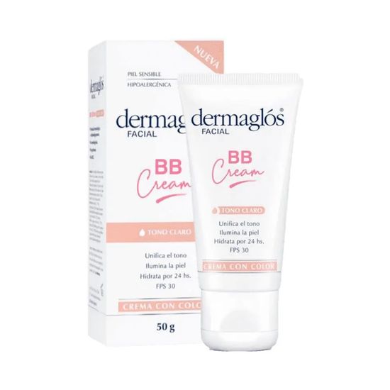 Dermaglos facial bb cream tono claro 50 gr