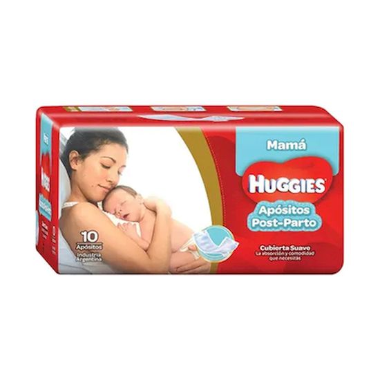 Aposito post parto huggies mama 10 unidades