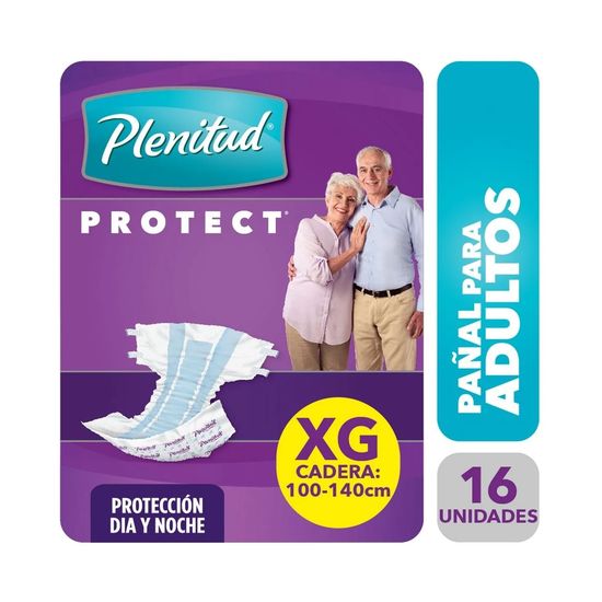 Pañal Plenitud Protect y Noche Adulto Extra Grande 16 unidades