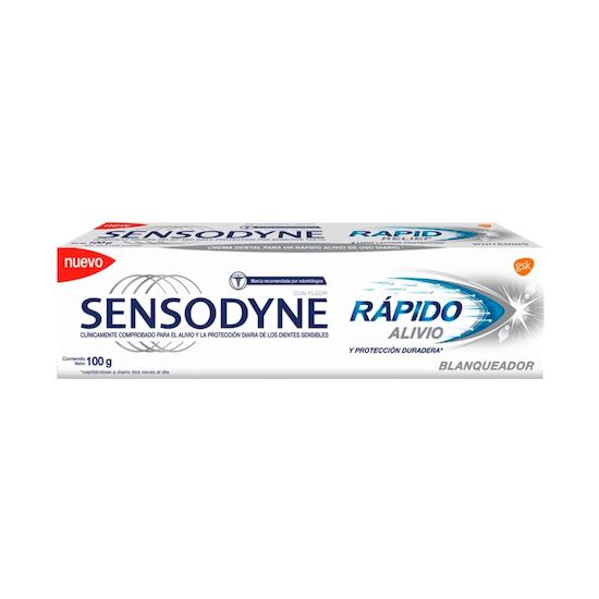 Sensodyne dentifrico rapido alivio 100 blanqueador