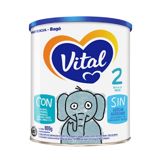 Vital 2 leche polvo lata 800 gr