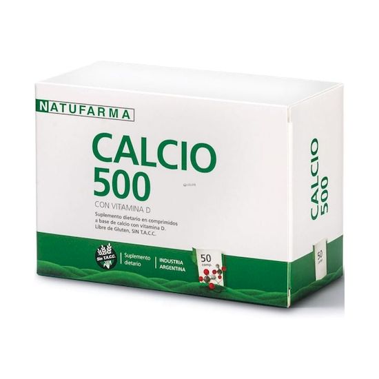 Calcio 500 natufarma vit d 50 comprimidos