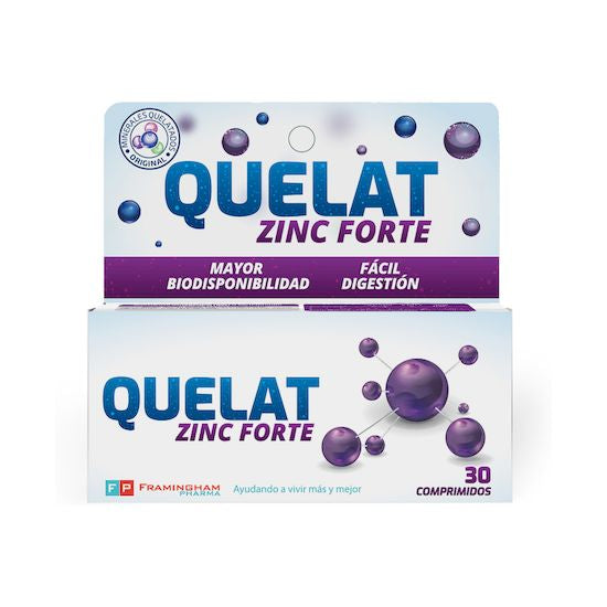 Quelat zinc forte 30 comprimidos