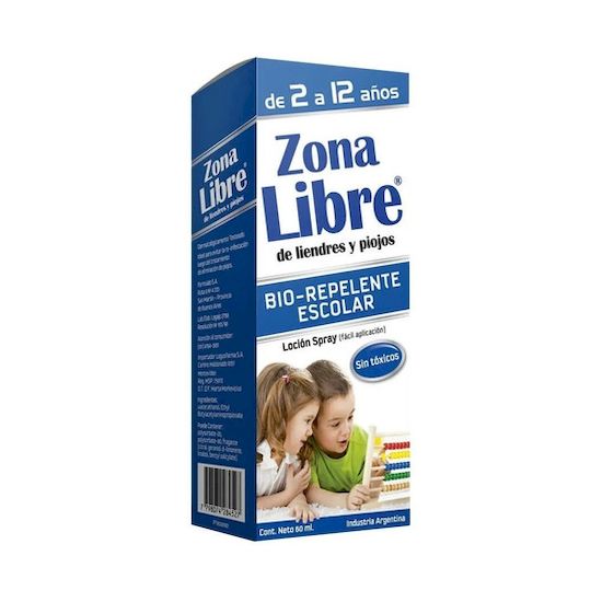 Zona libre bio repelente escolar spray 60 ml + aplicador