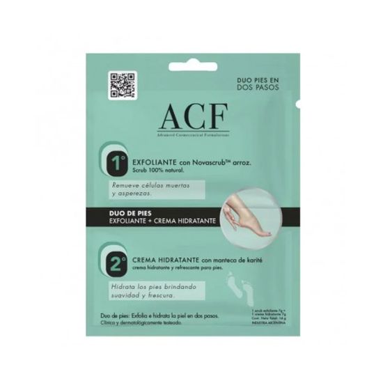 Acf duo exfoliante de pies + crema hidratacion