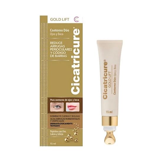 Cicatricure crema contorno de ojos duo gold lift