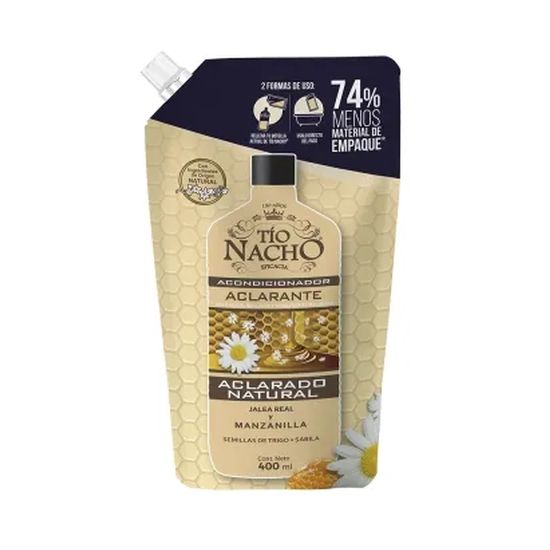 Tio nacho recargable acondicionador aclarante doypack 400 ml