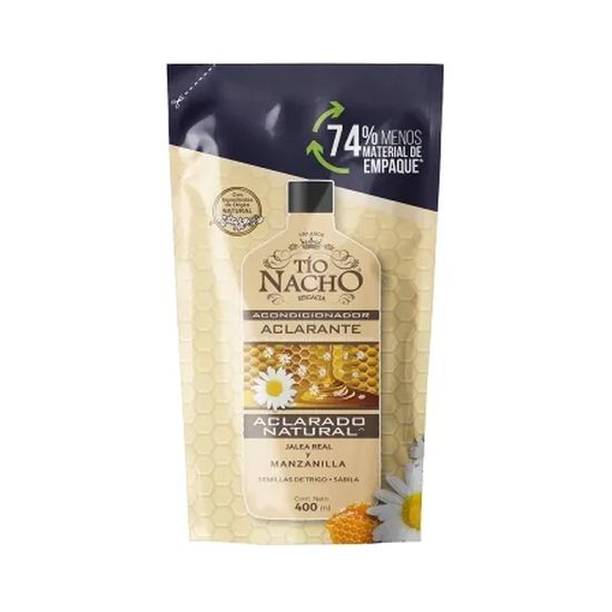 Shampoo Tio Nacho Aclarante doy pack 400 ml