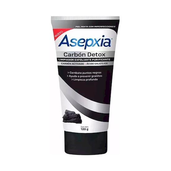 Asepxia carbon detox gel exfoliante 120 gr