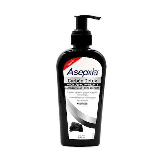 Asepxia carbon detox gel jabon liquido 100 gr