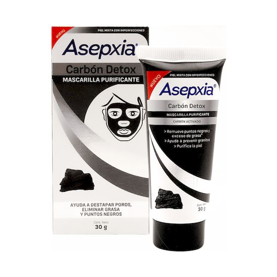 Asepxia carbon detox mascarilla peel off 100 gr