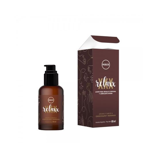 Maxx aceite relax para masajes chocolate y naranja x 60ml